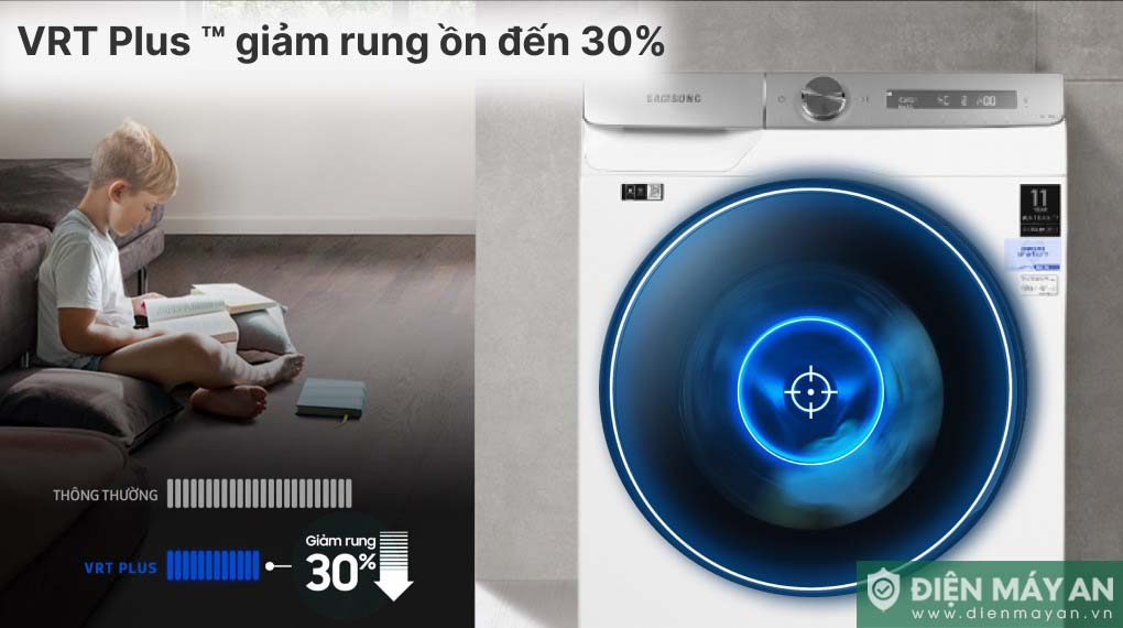 Máy Giặt Samsung Inverter 10kg WW10TP44DSH/SV